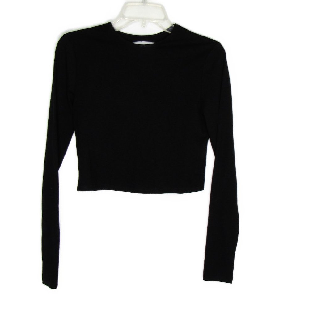 Divided - Long Sleeve Keyhole Back Top - Size Med